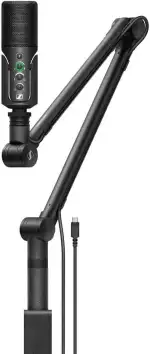 Sennheiser Profile Streaming Set mit USB-C Mikrofon, Boom Arm mit integrierter Kabelführung, 3m-USB-C-Kabel und Mikrofon-Aufbewahrungsbeutel | Schwarz (700100)