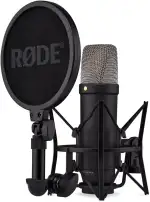 RØDE NT1 5 Generation Großmembran-Kondensatormikrofon mit XLR- und USB-Ausgang, Mikrofonspinne und Popfilter für Musikproduktion, Gesangsaufnahmen und Podcasts (schwarz)