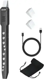 Digitales Blasinstrument, Elektrisches Blasinstrument Schwarz Unterstützt MIDI-Bluetooth, Elektro...