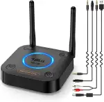 1Mii B06Pro Bluetooth 5.3 HiFi Empfänger, Kabelloser Audio Adapter mit Großer Reichweite, aptX Low Latency & 3D Surround, Optisch/Koaxial/3,5mm AUX für Stereoanlage & Lautsprecher