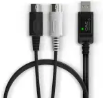 CME U2MIDI Pro - Hochgeschwindigkeits-USB-MIDI-Kabel mit Filter und Mapper - Plug & Play USB-zu-M...