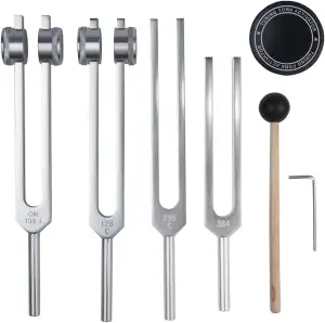 NEWFUN Stimmgabel,Stimmgabel Neurologie,Stimmgabel 440 Hz,Set von 4 Stimmgabeln 