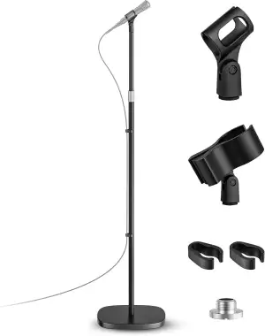 Mikrofonständer Universal, Höhenverstellbares Mikrofonständer boden mit robustem