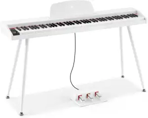 MUSTAR 88 Tasten Digital Piano für Anfänger, Keyboard Piano Volle Größe mit 3 Pe