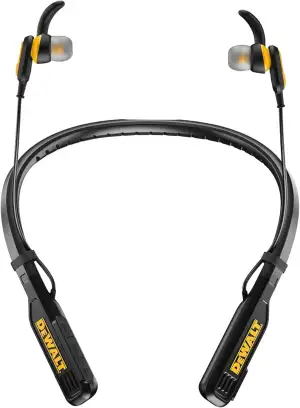 DEWALT Heavy-Duty Magnetische Bluetooth Nackenbügel-Kopfhörer – Kabellose Earbud
