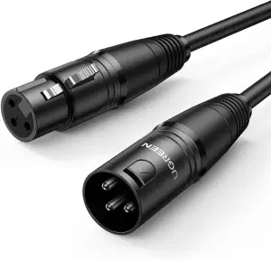 UGREEN XLR-Kabel, XLR-Lautsprecherkabel, 3-poliges Stereo-Mikrofonkabel, Stecker
