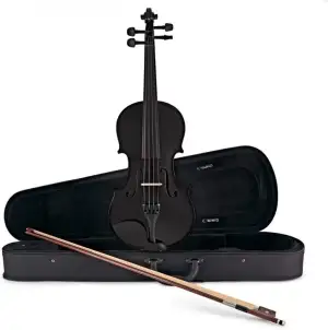 Gear4music Violine 4/4 Full Size schwarz für Anfänger ab 11 Jahren