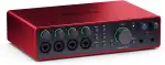 Focusrite Scarlett 18i16 4th Gen USB-Audio-Interface für Komposition, Musikproduktion, Aufnahmen und Podcasting – High-Fidelity, Recording in Studioqualität und alle benötigte Software zur Aufnahme