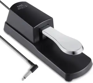 Donner DSP-001 Sustain-Pedal für Keyboard, Klavier Sustain-Pedal Universal-Dämpf
