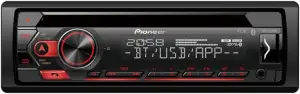 Pioneer DEH-S320BT, 1-DIN Autoradio, CD-Tuner mit RDS, Bluetooth, MP3, USB und AUX-Eingang, Freisprecheinrichtung, Smart Sync App, 13-Band-Equalizer