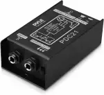 Pyle Passive DI Box mit Ground Lift, Direct Injection Box Gitarre, Bass & Keyboard, 6,3 mm Klinke, Störungsfreie Signalübertragung, Brumm-Unterdrückung, Robustes Metallgehäuse für Bühne & Studio