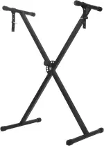 Trintion Keyboardständer Doppelstrebig Keyboard Ständer verstellbar 61 cm bis 98 cm Klappbar Zerl...