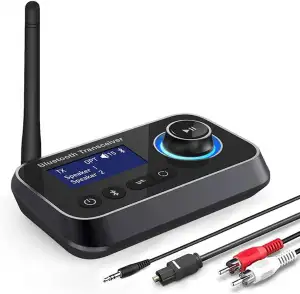 3-in-1 Bluetooth 5.0 Sender Empfänger für 2 Kopfhörer Bluetooth Audio Adapter Lo