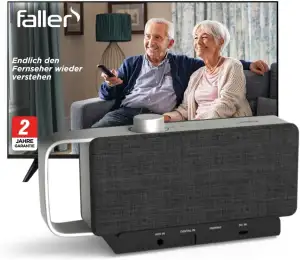 faller Oskar - TV Lautsprecher für Senioren; Sprachverstärker für Fernseher; Hör
