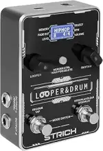 STRICH Stereo Looper Gitarrenpedal mit eingebautem Drumcomputer, 100 Drum-Patterns, 160 Minuten A...