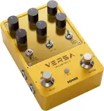 Donner Delay & Reverb Pedal with Tap Tempo, Preset Saving, Stereo in/out, Digital 3x3 Multi-Mode Effects for Electric Guitar, True Bypass (Versa - Yellow Fall II)
