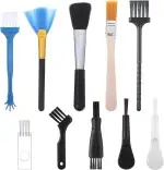 Bewudy 10 Stück Antistatische Bürste Reinigungsbürsten Set, Nylon Computer Reinigungs Set Tragbare Tastaturbürste Computer Reinigungsbürste Für Tastatur Laptop Leiterplatte Motherboards Kamera