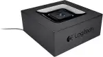 Logitech Kabelloser Bluetooth Audio-Empfänger, Multipoint Bluetooth, 3.5 mm & Cinch-Eingang, Pairing-Taste, 15 m Reichweite, EU Stecker, PC/Mac/Tablet/Handy/AV-Receiver/Stereoanlage - Schwarz