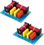 2 Stück 180 W Lautsprecher Crossover 2-Wege Crossover hoch und tief Frequenzübergangspunkt 2900 Hz für HiFi-Bibliothek Center-Lautsprecher Surround-Lautsprecher (USB-Anschluss)