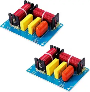 2 Stück 180 W Lautsprecher Crossover 2-Wege Crossover hoch und tief Frequenzüber