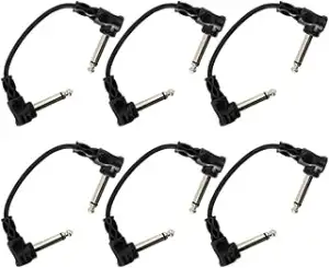 Hosa CFS-606 Gitarren Pedal Patchkabel Winkelstecker 6in, 2,54cm, 6er Pack