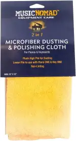 MusicNomad MN230 Microfiber Dusting and Polishing Cloth for Pianos and Keyboards