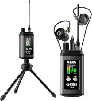 D Debra EST-12 UHF In-Ear Monitoring System Professionell Set | 20 Kanäle, laten