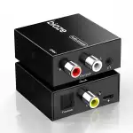 ZH84 192kHz DAC Konverter Lautstärkeregler Digital SPDIF optischer Koaxial Klinkenstecker Toslink Koaxial zu Analog-L/R und RCA 3,5 mm Klinken Wandler, Optisch zu RCA Adapter für HDTV, DVD