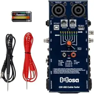 Hosa CBT-500 Audio Kabel Tester, Schwarz