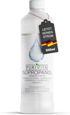 PURIVITA® Isopropanol 99,9% [500ML] - Reinigungsalkohol Isopropanol - Reiner Alk