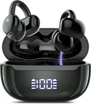 Open Ear Kopfhörer Bluetooth 5.4, Clip On Kopfhörer mit Innovatives Clip-Design,