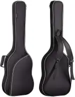 CAHAYA Elektrische Bass Gitarrentasche Gigbag Rucksack Gepolsterter Weicher Gitarrenkoffer ca. 8 mm Polsterung geeignet für 43 Zoll und 46 Zoll E-Bass Gitarre Schwarz CY0202-2