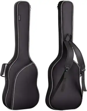 CAHAYA Elektrische Bass Gitarrentasche Gigbag Rucksack Gepolsterter Weicher Gitarrenkoffer ca. 8 mm Polsterung geeignet für 43 Zoll und 46 Zoll E-Bass Gitarre Schwarz CY0202-2