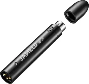 JAMELO Mikrofon Preamp, Inline Vorverstärker für Mikrofon, Mic Booster für Dynam