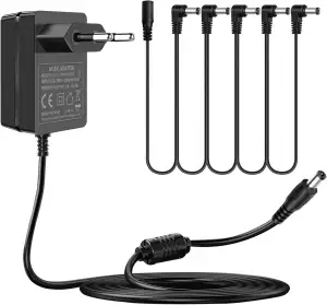 9V 1.5A Netzteil für Gitarren Pedale, 100-240V Universal Stromversorgung mit 5-W