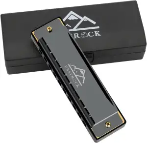 EastRock C-Dur Harmonika mit Box 10-Loch Harmonika für Schüler, Fortgeschrittene
