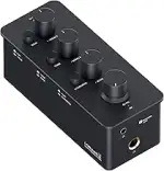 Fosi Audio SK01 Hi-Fi Kopfhörer-Verstärker, Equalizer Vorverstärker mit Bass Mittel Höhen Klangre...