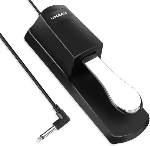 LP1 Keyboard Sustain Pedal, Universal Klavier Pedal mit Polaritätsschalter für E