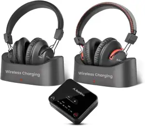Avantree HT41899 Plus 2 – Dual Bluetooth 5.3 Kabellose Kopfhörer für Fernseher, 