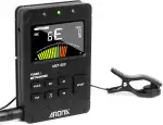 Aroma Digitales Metronom Stimmgerät Wiederaufladbar für Alle Instrumente mit Stimm-Modi für Gitarre, Bass, Violine, Ukulele, Chromatisch und Blasinstrumente