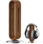 Kopfhörer Ständer Holz Schreibtisch - U-Form Headset Halterung - Aluminium Gaming Kopfhörer Aufbewahrung - Universal für Sennheiser Bose Sony Airpods Max - Tisch Organizer Accessoire