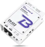 Bolanle J22 Active Stereo DI Box – 2-Kanal Aktive Direct Box mit 48V Phantom/Batterie/USB Stromversorgung, PAD Switch für Live Sound