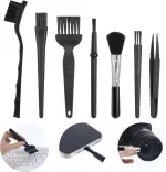 Ymapinc 7 Stück Antistatische Pinsel ESD Bürst PC Reinigungsset Nylon PC Computer Cleaning Kit Elektronische Geräte Reinigungsbürste Set für Tastaturen Motherboards Kameras Laptops