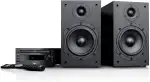 Teufel Kombo 11 Mini-Stereo-Anlage Stereo Lautsprecher Musik Sound Hochtöner Mitteltöner Bass Speaker DAB+ HiFi Soundanlage Schwarz, Auxiliary