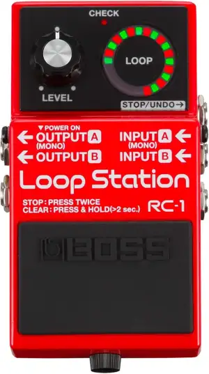 BOSS RC-1 Loop Station Pedal | Einfacher Looper für Gitarre, Bass, Keyboard & me