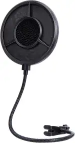 YOUSHARES Popschutz Mikrofon 6-Lagen Pop filter – Mikrofon Popschutz Schallschutz kompatibel mit Blue Yeti, HyperX QuadCast, Razer Seiren und anderen Mic, Metall Windschutz Mikrofon Pop Schutz