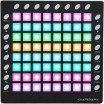 MIDI-Drum-Pad-Controller, 64 RGB-Pads mit Hintergrundbeleuchtung, Anschlagdynamisches MIDI-Schlagpad mit 24 Tasten, Soundmodul, USB-MIDI-IN-OUT für Live-Perfo