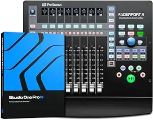 PreSonus FaderPort 8, DAW-Mixer-Controller für Musikproduktion mit Studio Magic 