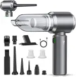 Handstaubsauger, Handstaubsauger Akku, 26000 Pa Autostaubsauger mit hoher Leistung, 4 in 1 Mini Staubsauger mit Bürstenloser Motor, Tragbarer Staubsauger für Auto, Bürotisch, Tastaturen