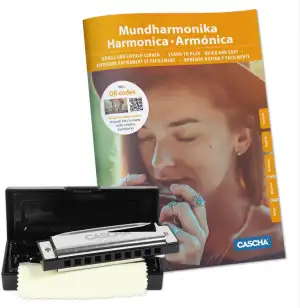 Cascha Blues Mundharmonika C-Dur Anfänger & Fortgeschrittene lern Set I Hochwert